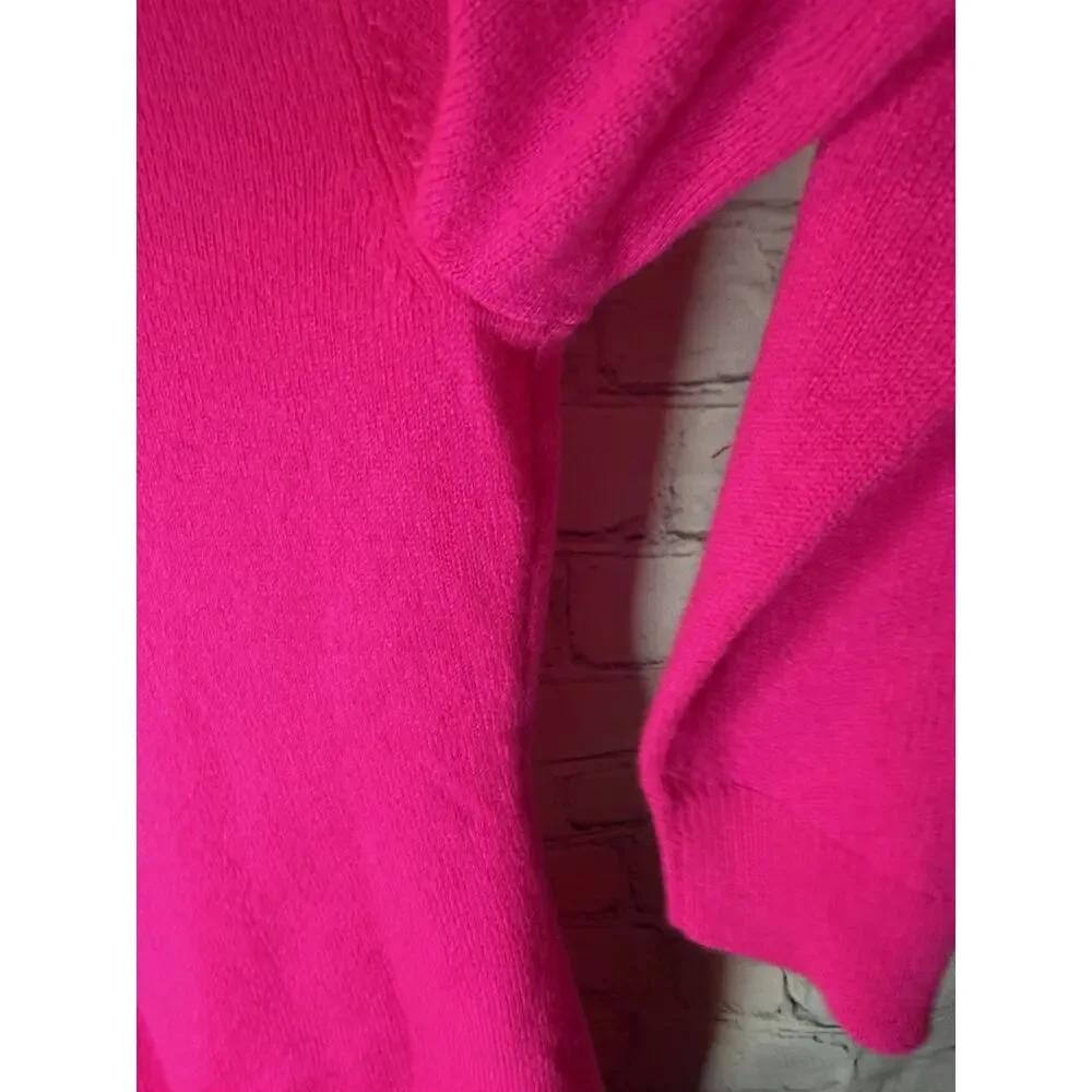 Charter Club Luxury Cashmere Sweater Womens PS Petite Small Vibrant Pink - Picture 7 of 8